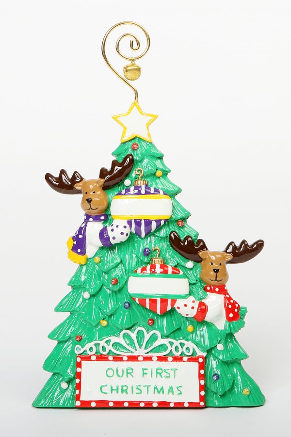 Moose Tree Tabletop Couple - Our 1st Christmas