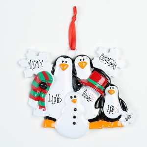 3 Penguins Making Snowman