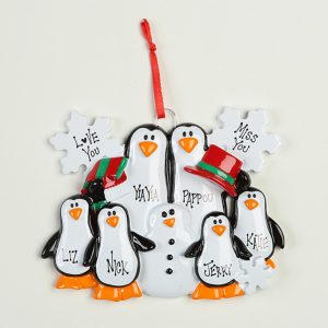 6 Penguins Making Snowman