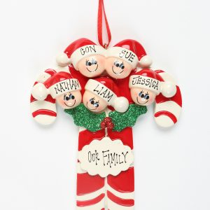 Candy Canes - Family of 5
