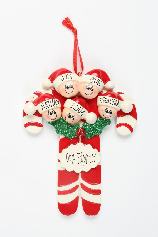 Candy Canes - Family of 5