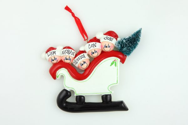 Sleigh Family of 5