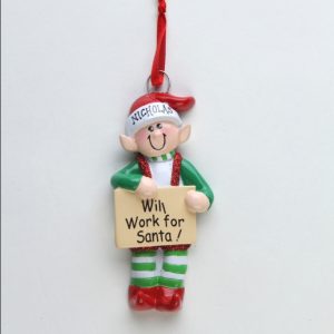Single Elf - Will work for Santa!