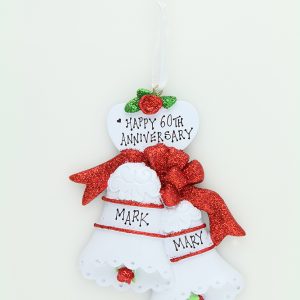 Wedding Bells - Red Glitter Bows