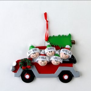 Christmas Car - Family of 5